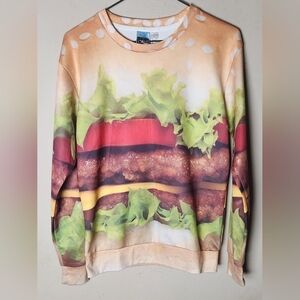 Hamburger Print Sweatshirt